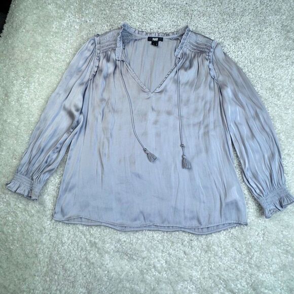 Paige Kaylynn Blouse Salt Blue Lavender - Picture 1 of 6